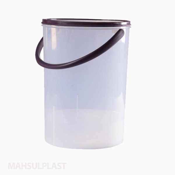 سطل درب دار دسته پلاستیکی 12 لیتری