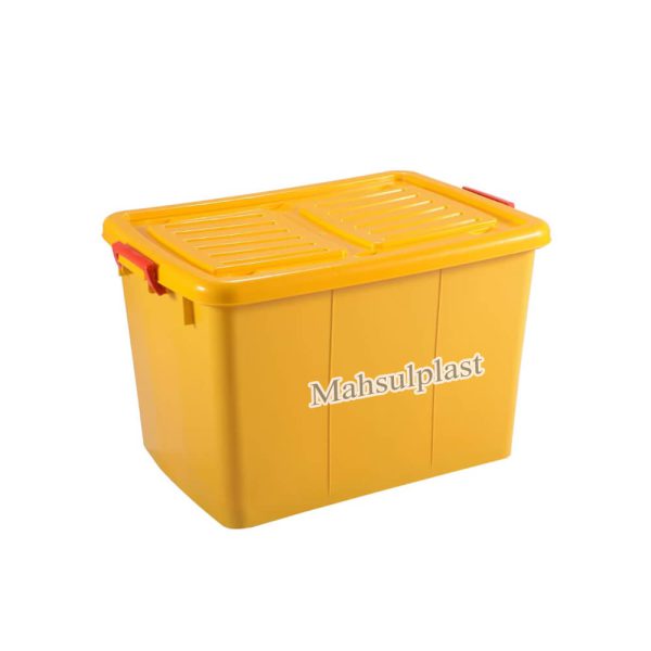 باکس زرد چرخدار - محصول پلاست
